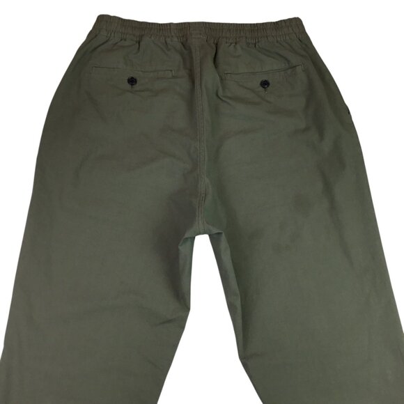 Form & Thread Mens 34 Organic Cotton Olive Elastic Waist Pants Portugal - Picture 6 of 10